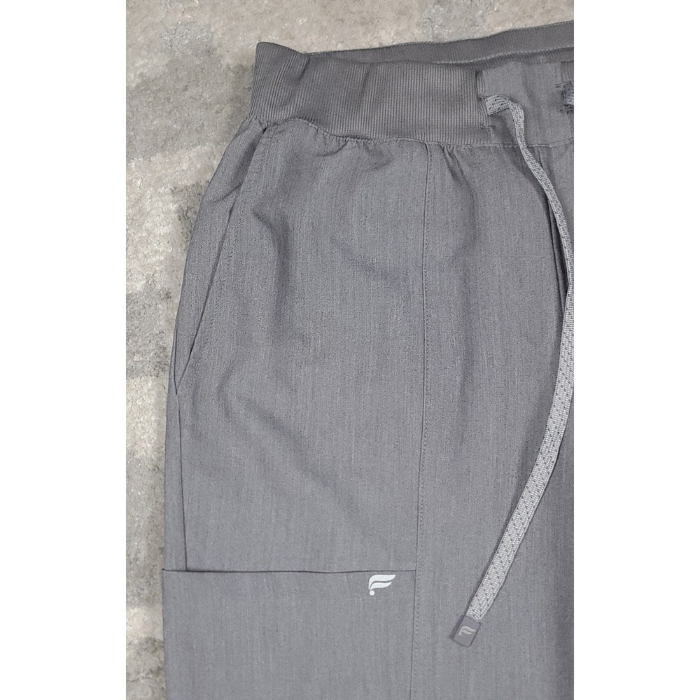 Fabletics Women's Gray Split Hem Scrub Drawstring… - image 4